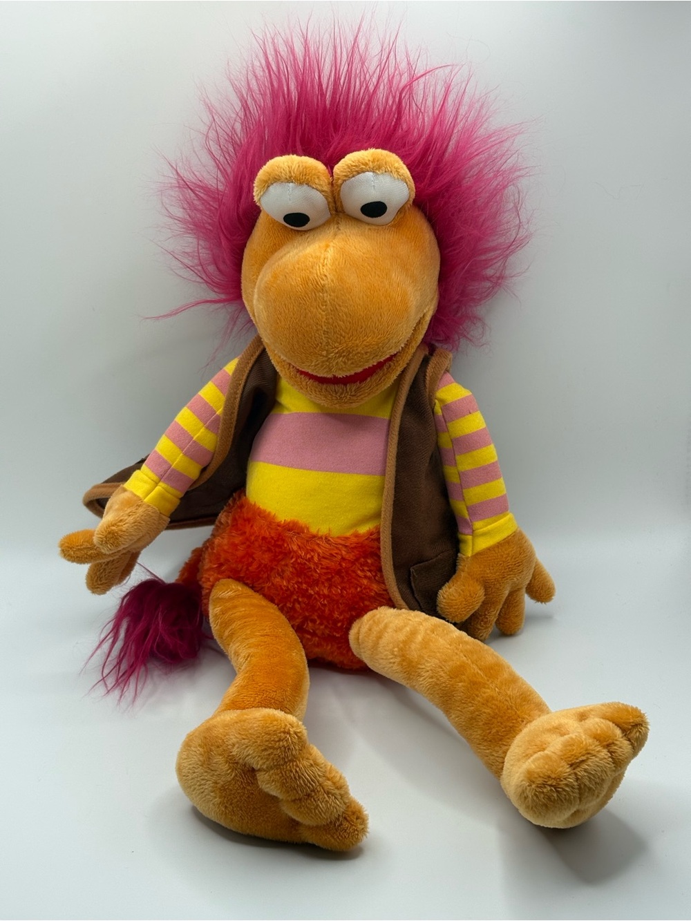 2009 Jim Henson's Fraggle Rock Gobo Toy Manhattan Toys 16”Plush Multicoloured